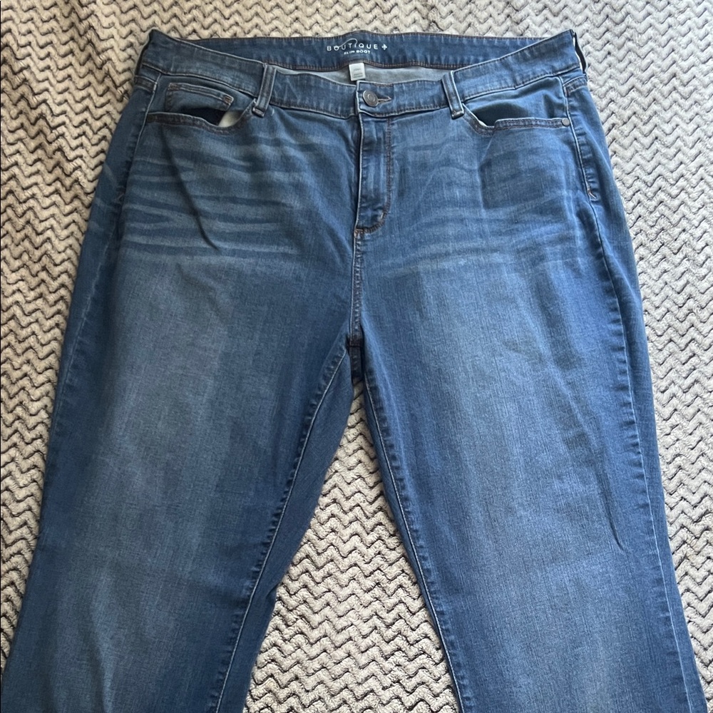 Old Navy Women's Slim Boot 20wL Jeans - Classic Blue